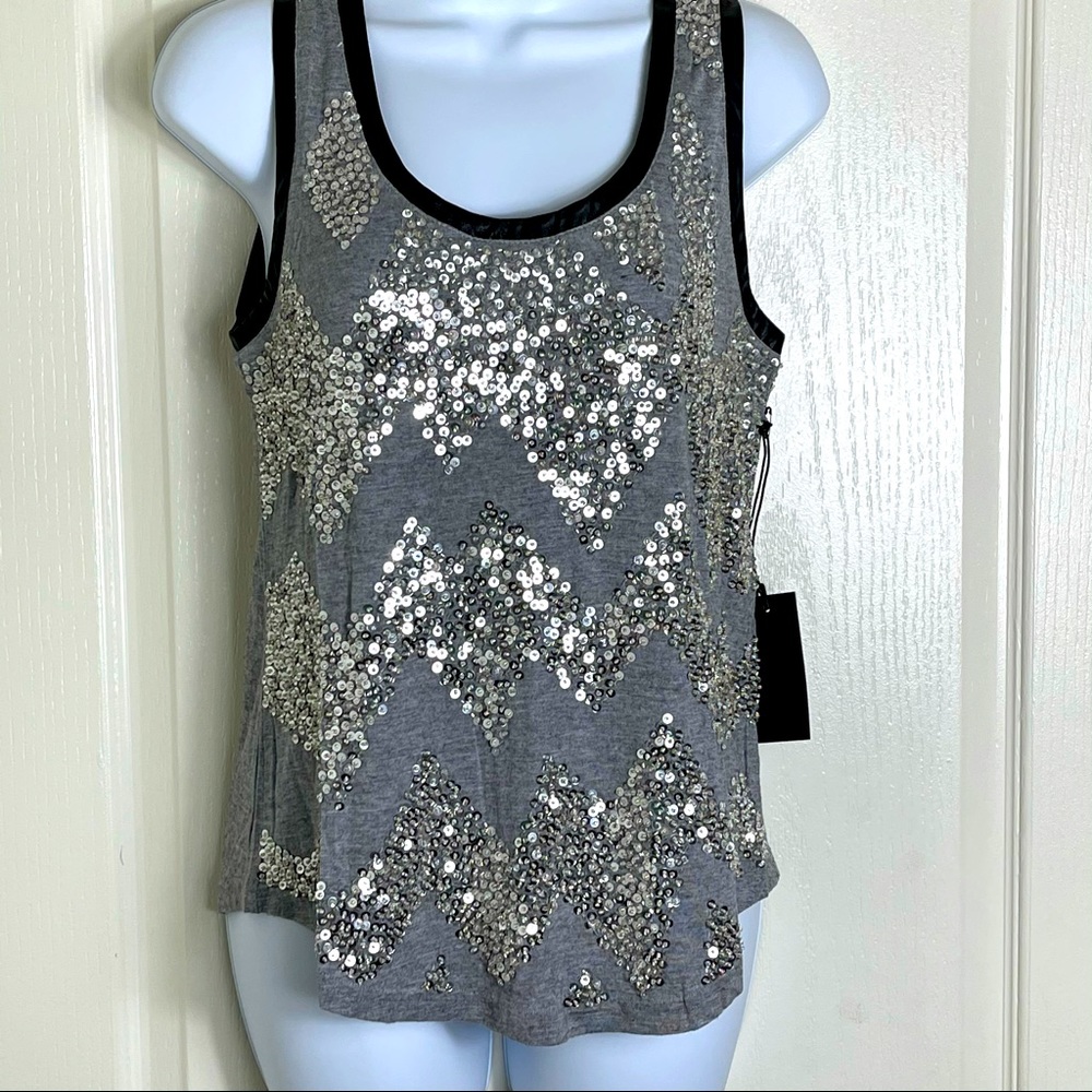Line & Dot Revolve sequined tank top New